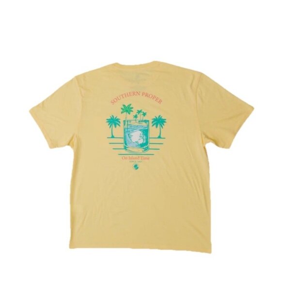 Men’s SOUTHERN PROPER Island Time Tee | Pineapple Small - Picture 1 of 3